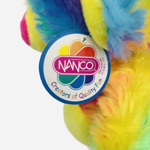 NWT 2017 Nanco Tie Dye Rainbow Teddy Bear Plush Colorful Soft Toy Stuffed Animal - Picture 9 of 11